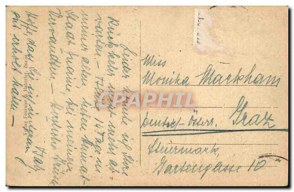 CPA Znaim Beim Franktor Tchequia Tchequie — Rückseite