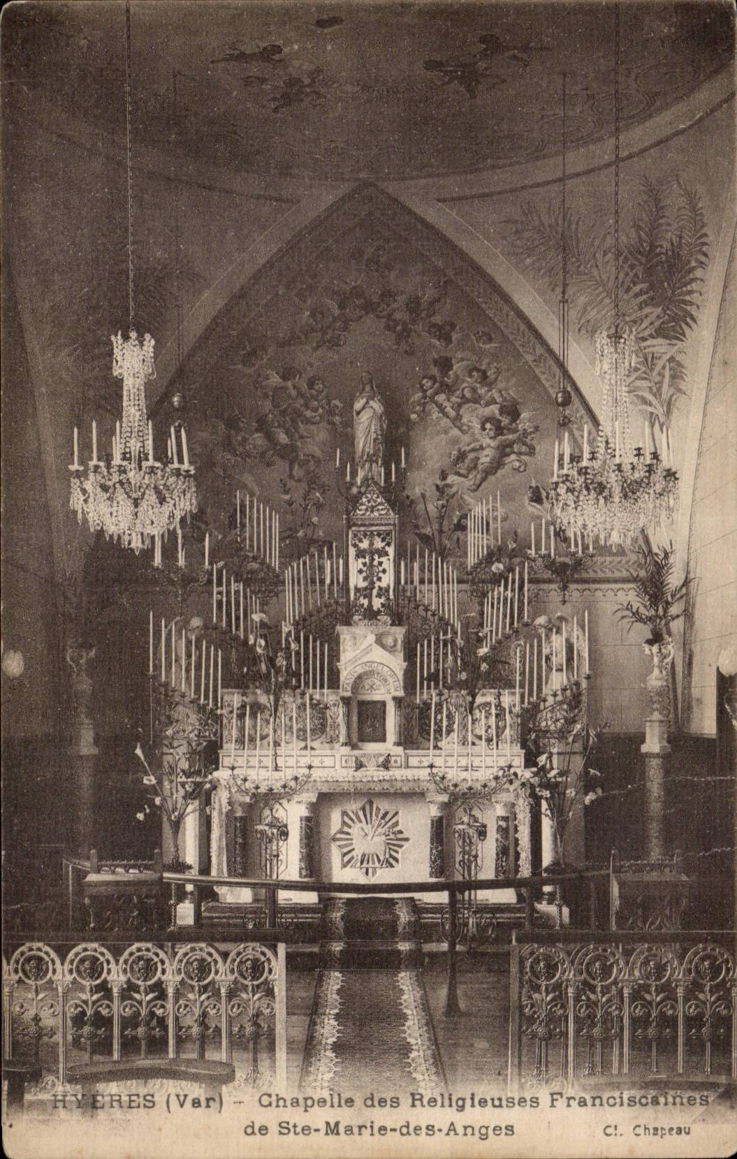 Hyères (Var) — Chapelle des Religieuses Franciscaines de Ste-Marie-des-Anges — Cl. Chapeau