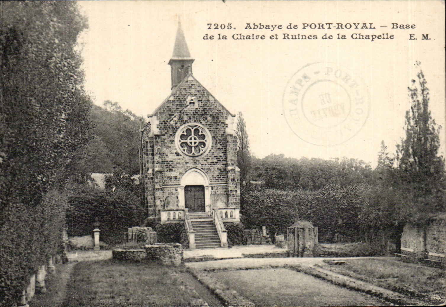 CPA Abbaye de Port Royal Base de la chaire et ruines de la chapelle