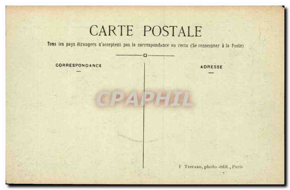 CPA Abbaye de Port Royal Base de la chaire et ruines de la chapelle — Verso