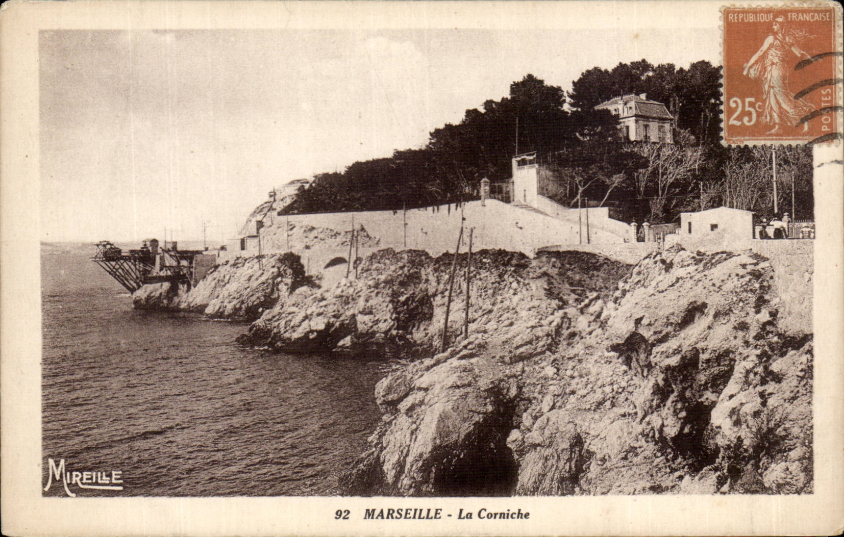 CPA Marseille La corniche