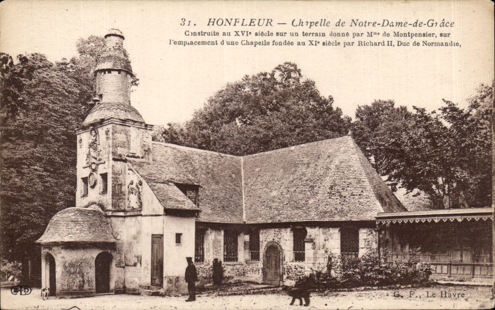 CPA Honfleur Chapelle de Notre Dame de Grace