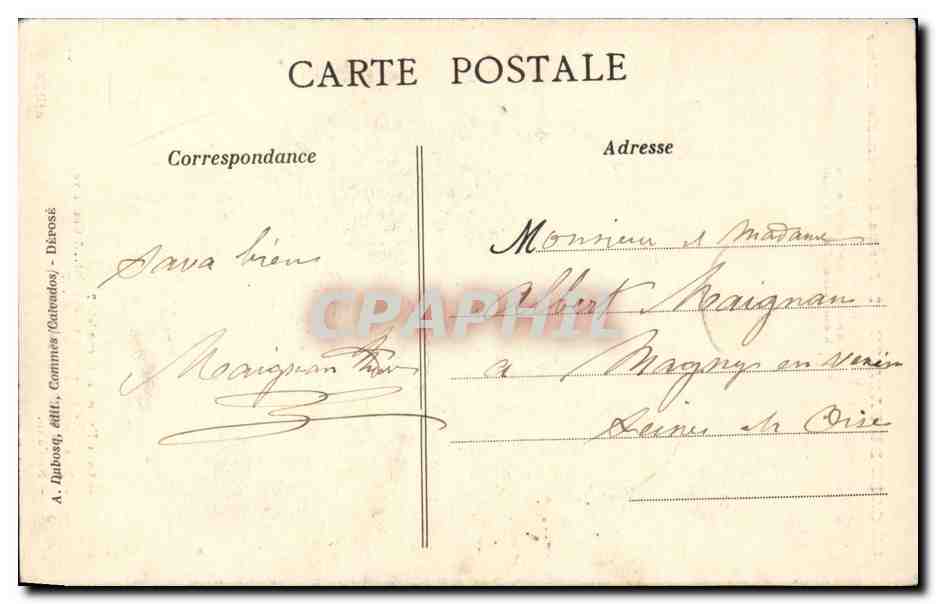 CPA Legende de la lanterne Le gars de Falaise Arret de Monsieur le Maire Folklore Costume — Verso