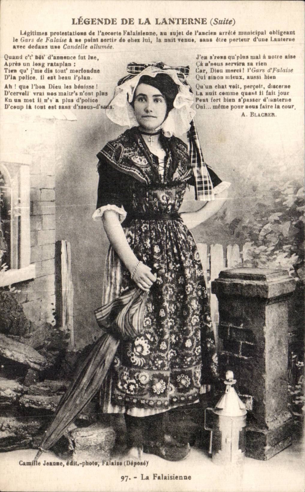 La Falaisienne — Légende de la Lanterne (Suite) — Camille Joanne, édit.-photo, Falaise (Déposé)