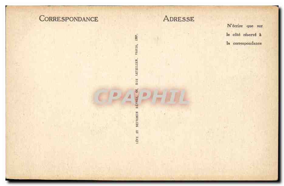 CPA Falaise Fenetre de Robert le diable — Verso