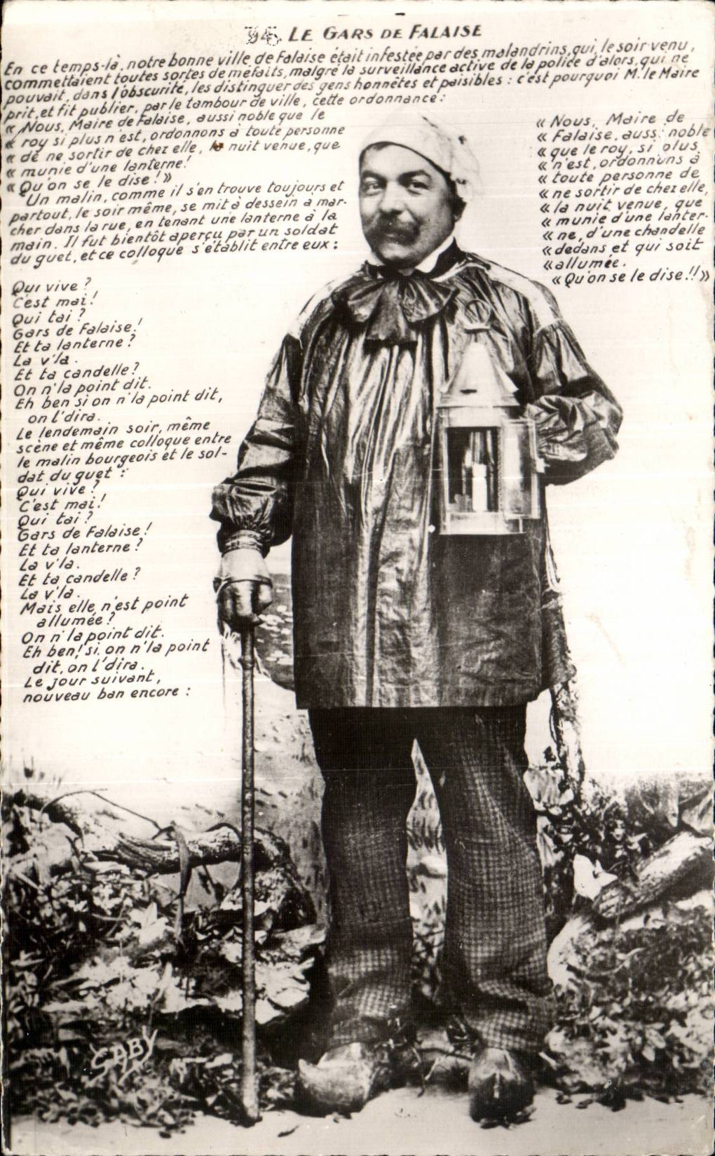 Le Gars de Falaise — scène humoristique avec texte imprimé — Artaud Frères et Fils, Nantes