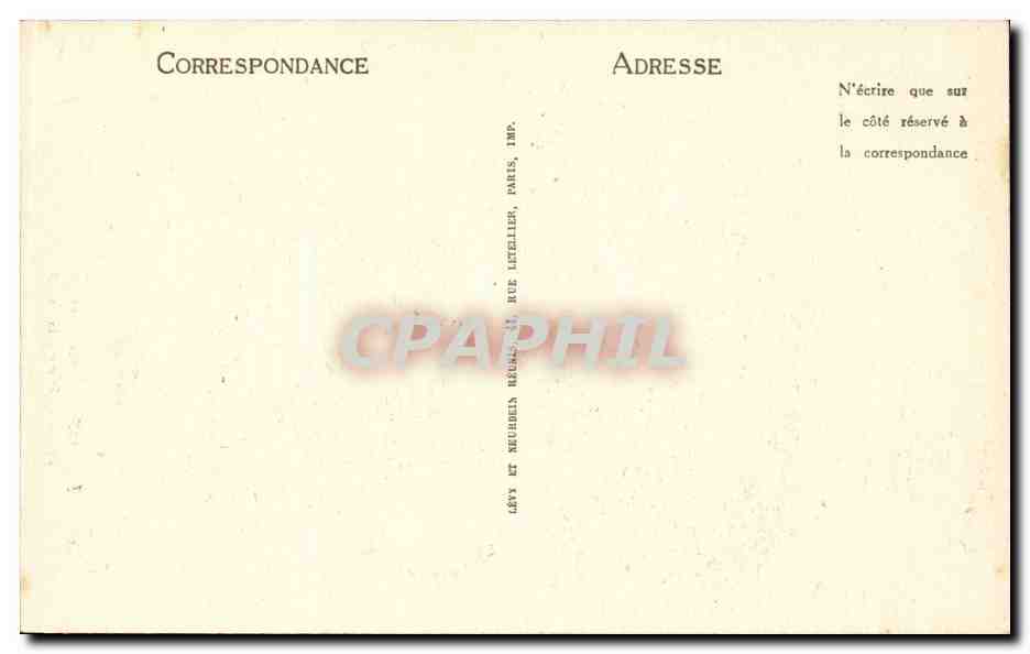 CPA Falaise La porte des Cordeliers  — Verso