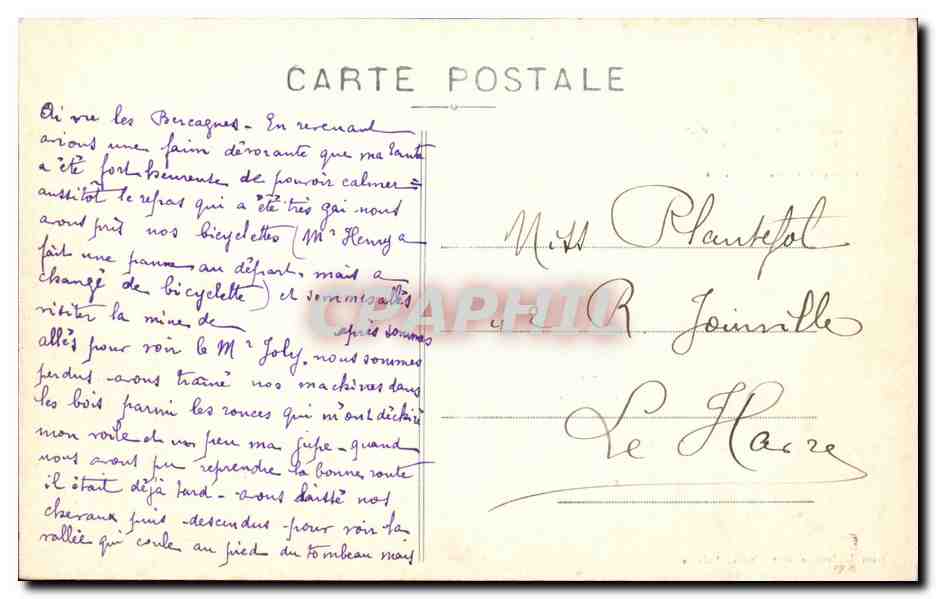 L'Assunzione — copia del gruppo della Cattedrale di Chartres — Editore: Cample Jeanne, n° 105 — Verso