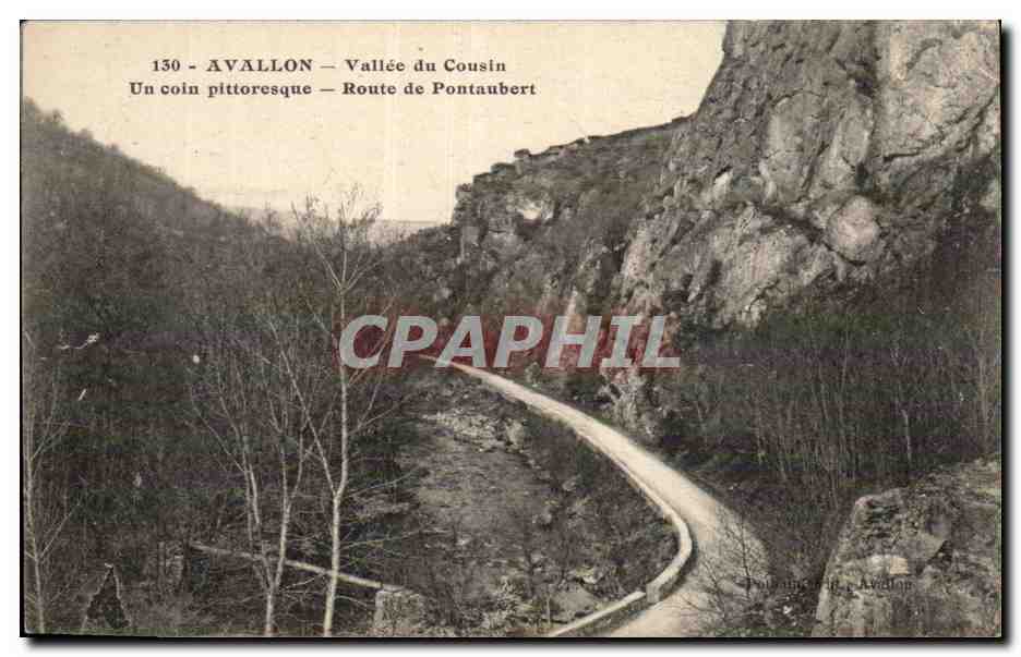 Avallon — Tal des Cousin — Route de Pontaubert — Verlag: Imprimerie d'Avallon, n° 130
