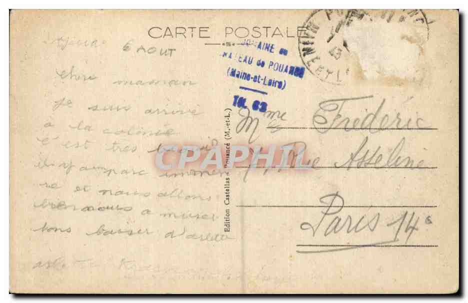 Pouancé — L'Étang des Forges et le Château de Tressé — Édition Castellias — Reverso