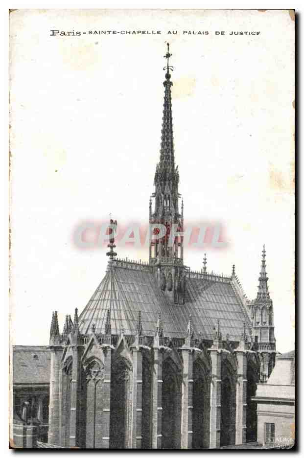 CPA Paris Sainte Chapelle au palais de justice