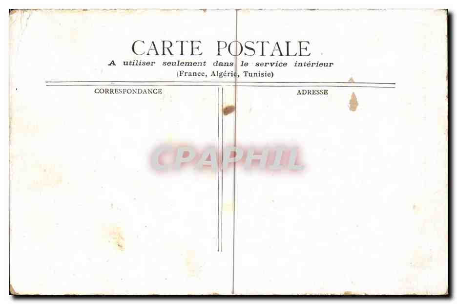 CPA Paris Sainte Chapelle au palais de justice — Verso