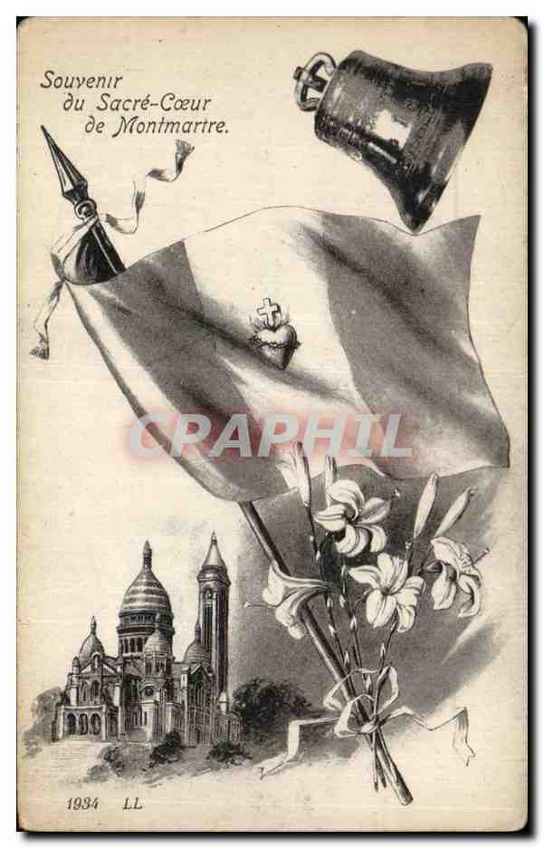 CPA Paris Souvenir du Sacre Coeur de Montmartre Cloche 