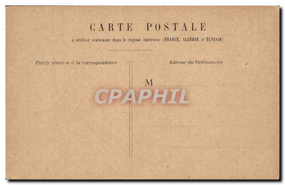 CPA Paris Arc de Triomphe du Carrousel — Rückseite