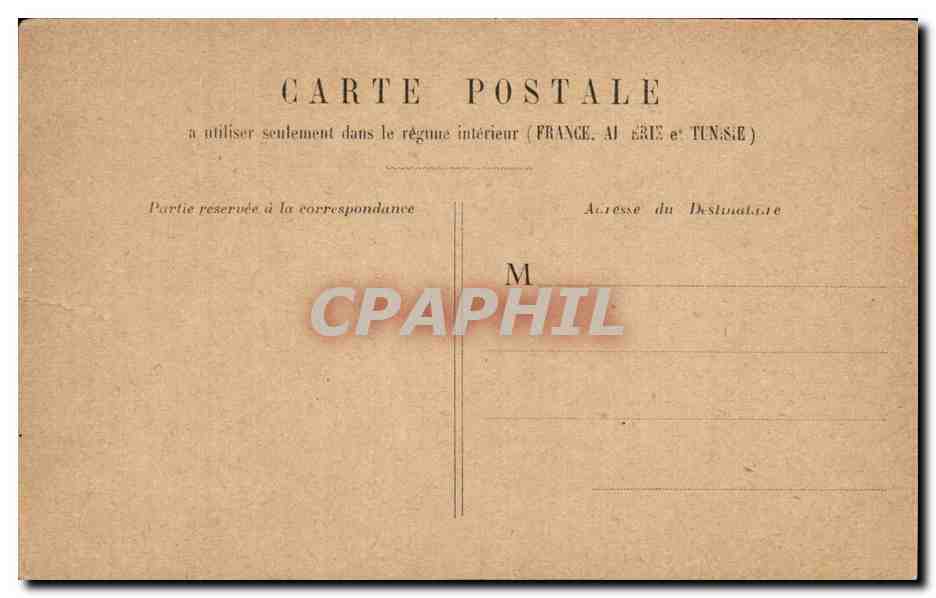 CPA Paris Palais Royal — Rückseite