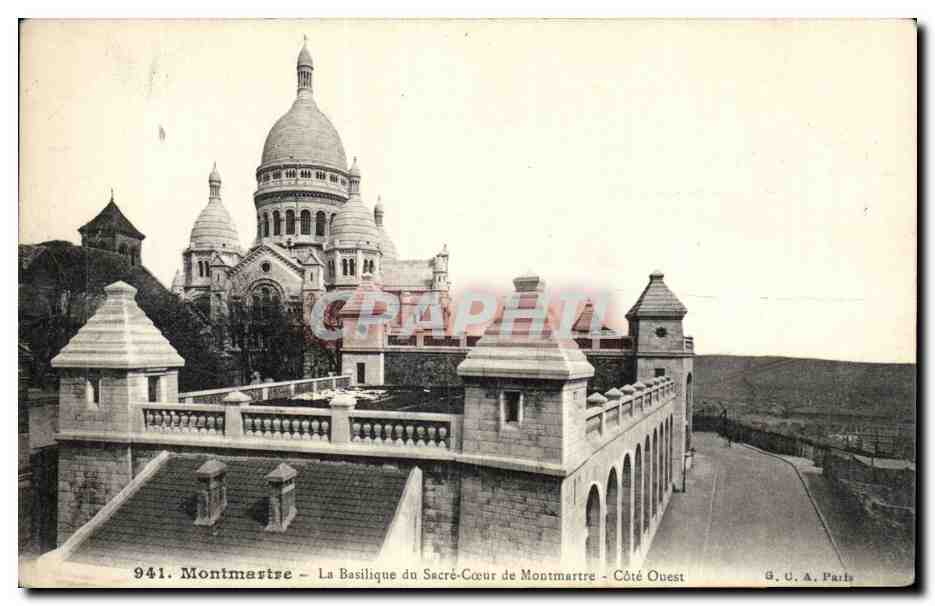 CPA Paris Montmartre La basilique du Sacre Coeur 
