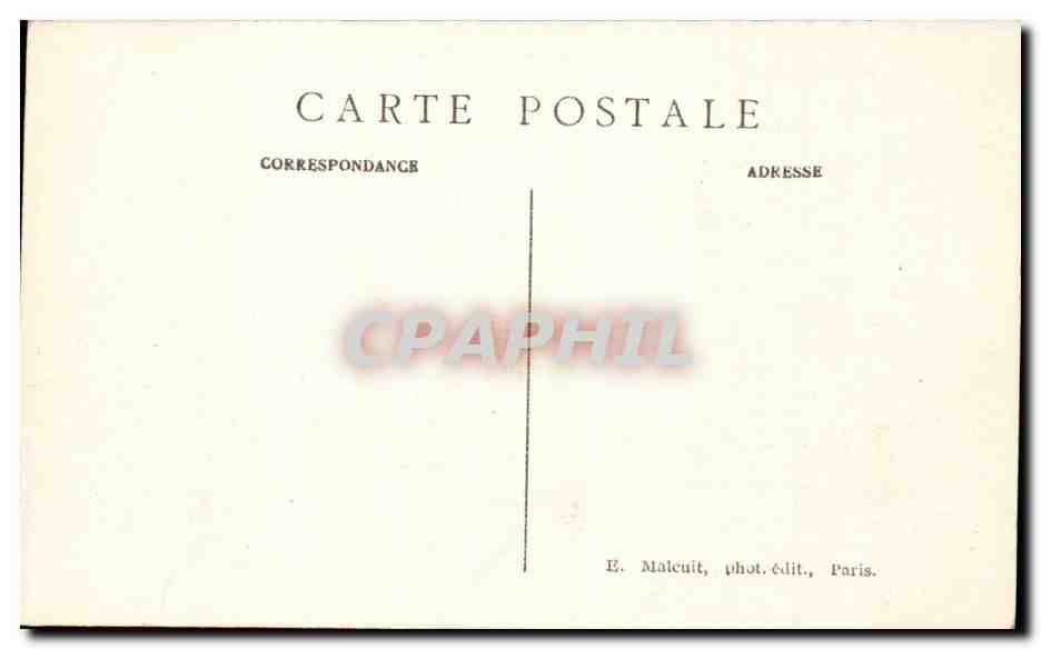 CPA Paris Le square et l'eglise de la Trinite — Rückseite