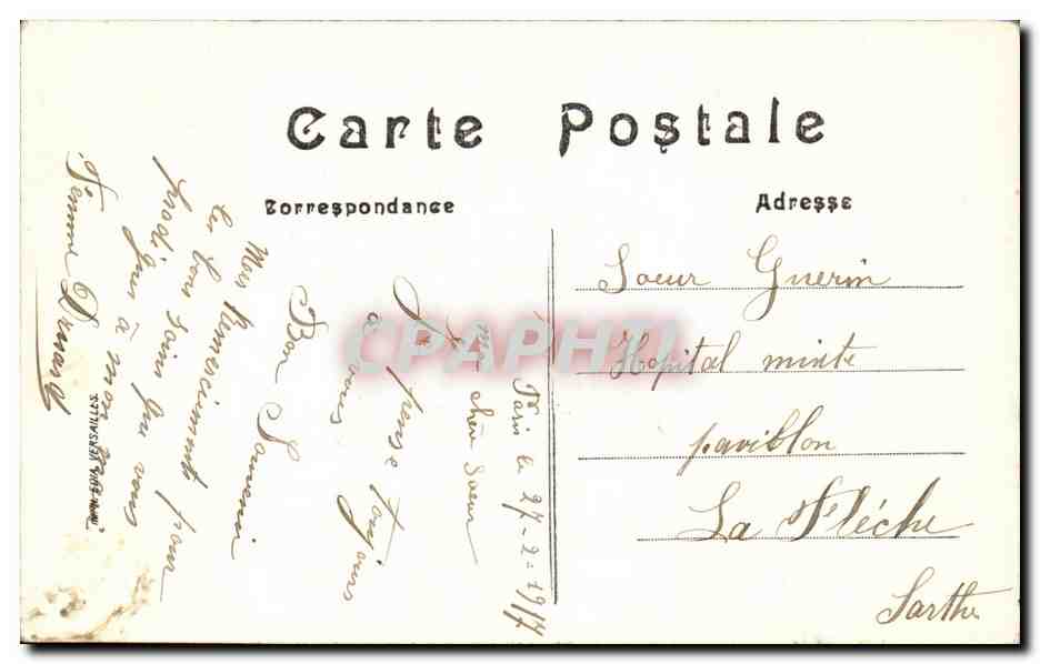 CPA Paris La grande roue — Rückseite