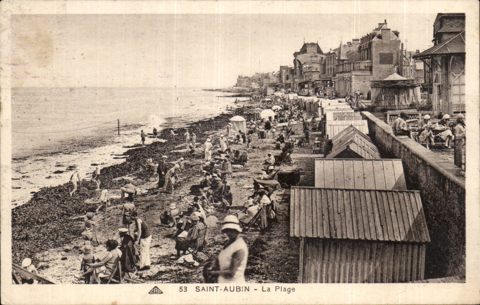 CPA St Aubin sur mer La plage