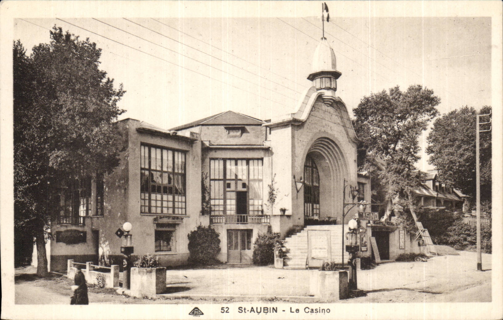 CPA St Aubin sur mer Le casino