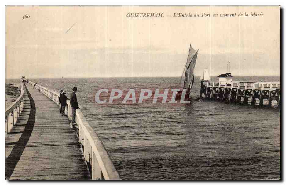 Ouistreham — L'Entrée du Port au moment de la Marée — éditeur non identifié, n° 360