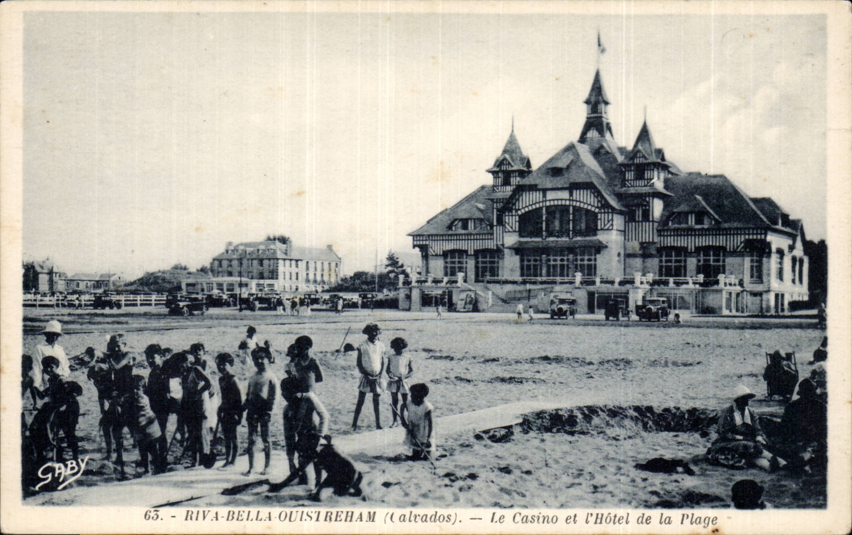 Riva-Bella-Ouistreham (Calvados) — Le Casino et l'Hôtel de la Plage — Gaby, n°65