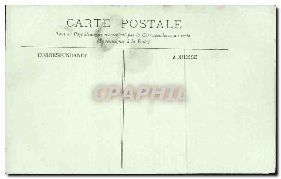 CPA Ouistreham L'eglise — Rückseite
