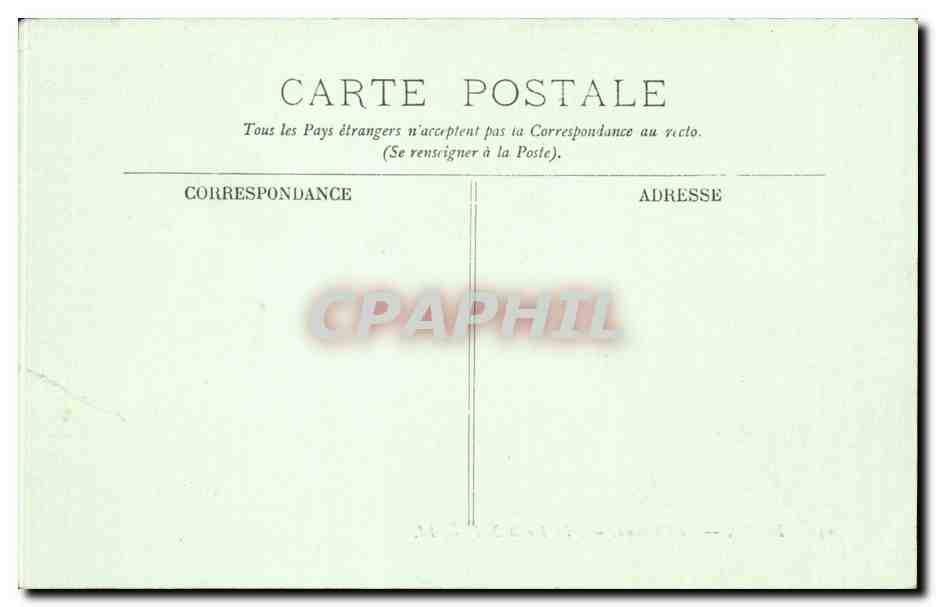 CPA Blois Le chateau Aile Louis XII — Verso