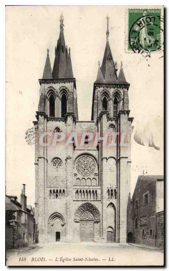 CPA Blois L'eglise Saint Nicolas