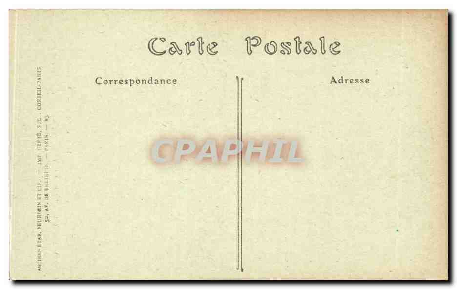 CPA Auxerre Cathedrale Porche central — Back