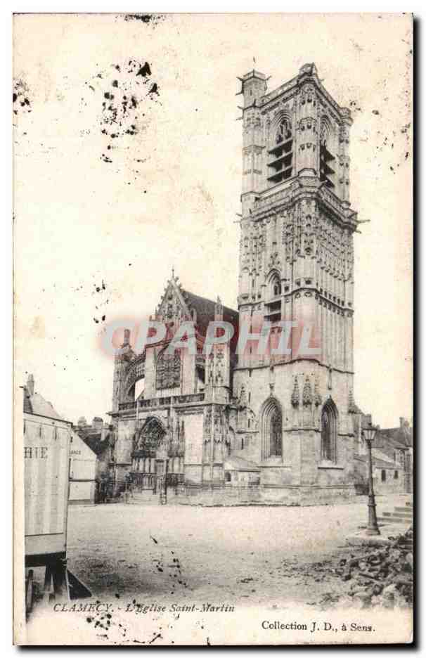 CPA Clamecy L'eglise Saint Martin