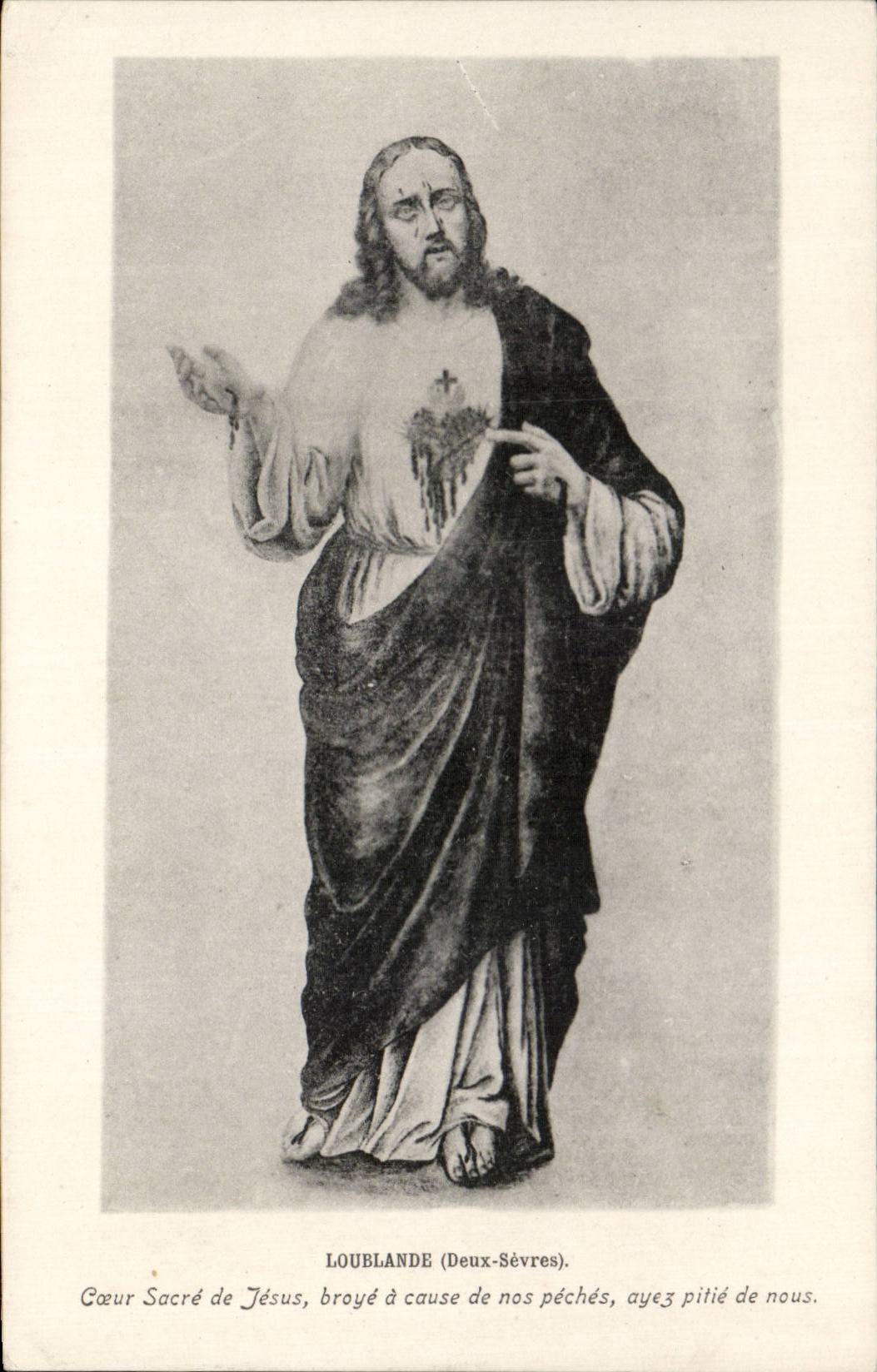 CPA Loublande Coeur Sacre De Jesus 