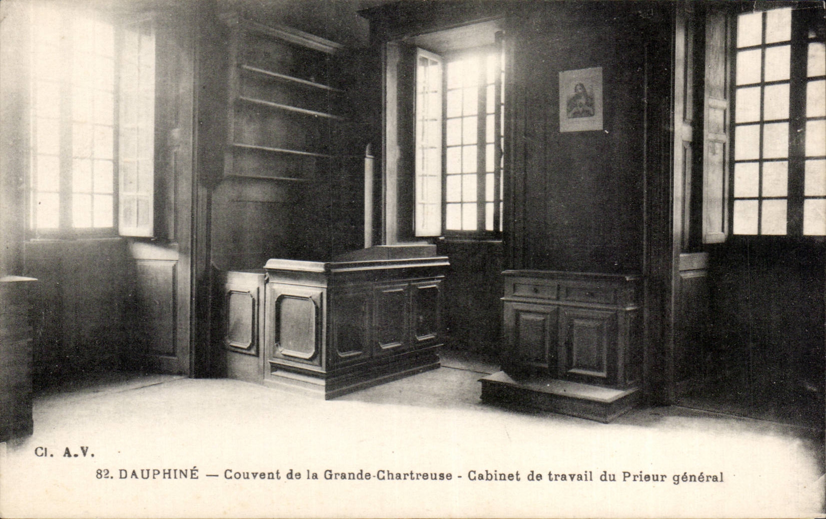 Dauphiné — Couvent de la Grande-Chartreuse — Cabinet de travail du Prieur général