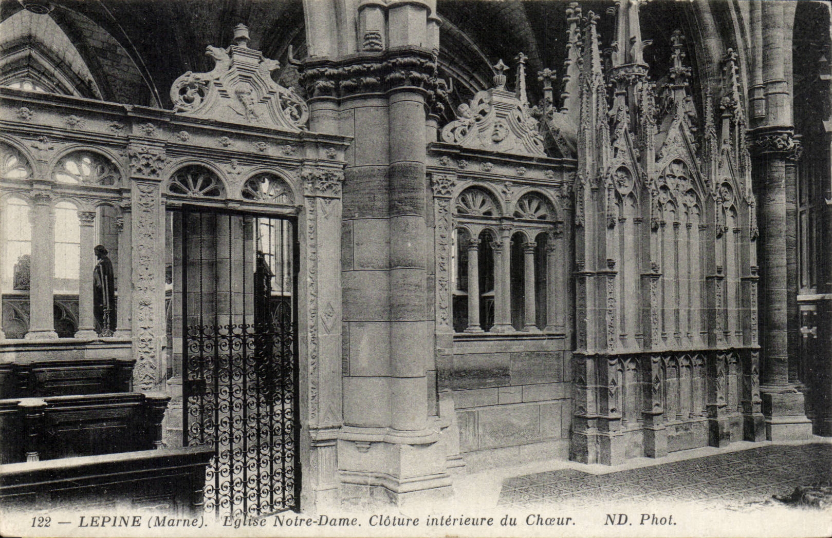 CPA Lepine Eglise Notre Dame Cloture interieure du choeur 