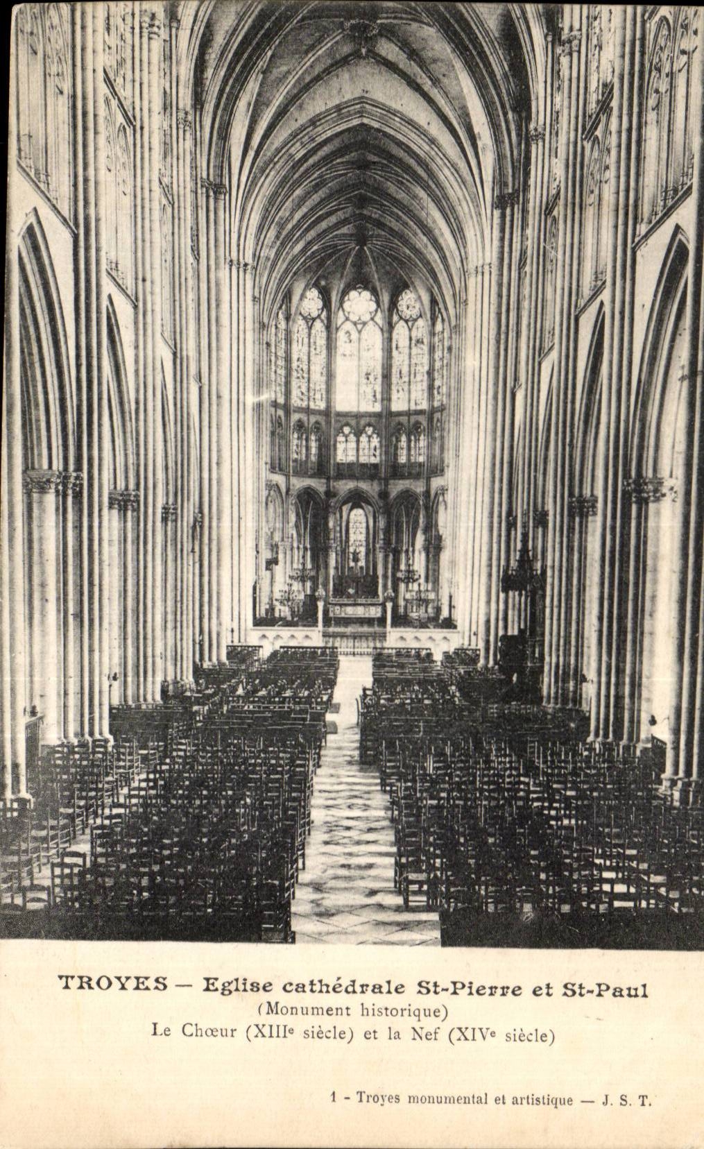 Troyes — Église cathédrale St-Pierre et St-Paul — J. S. T. n°1