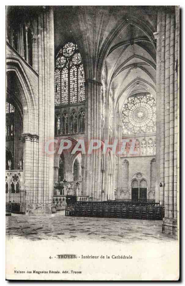 Troyes - Intérieur de la Cathédrale — Maison des Magasins Réunis, n°4