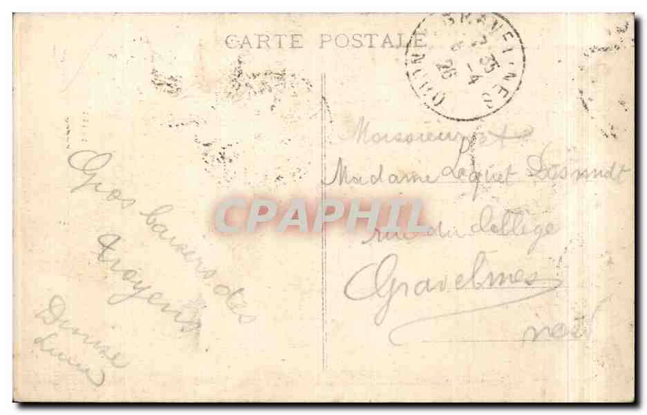 Troyes CPA La prefecture Restauree totalement en 1892 a la suite d'un incendie — Rückseite