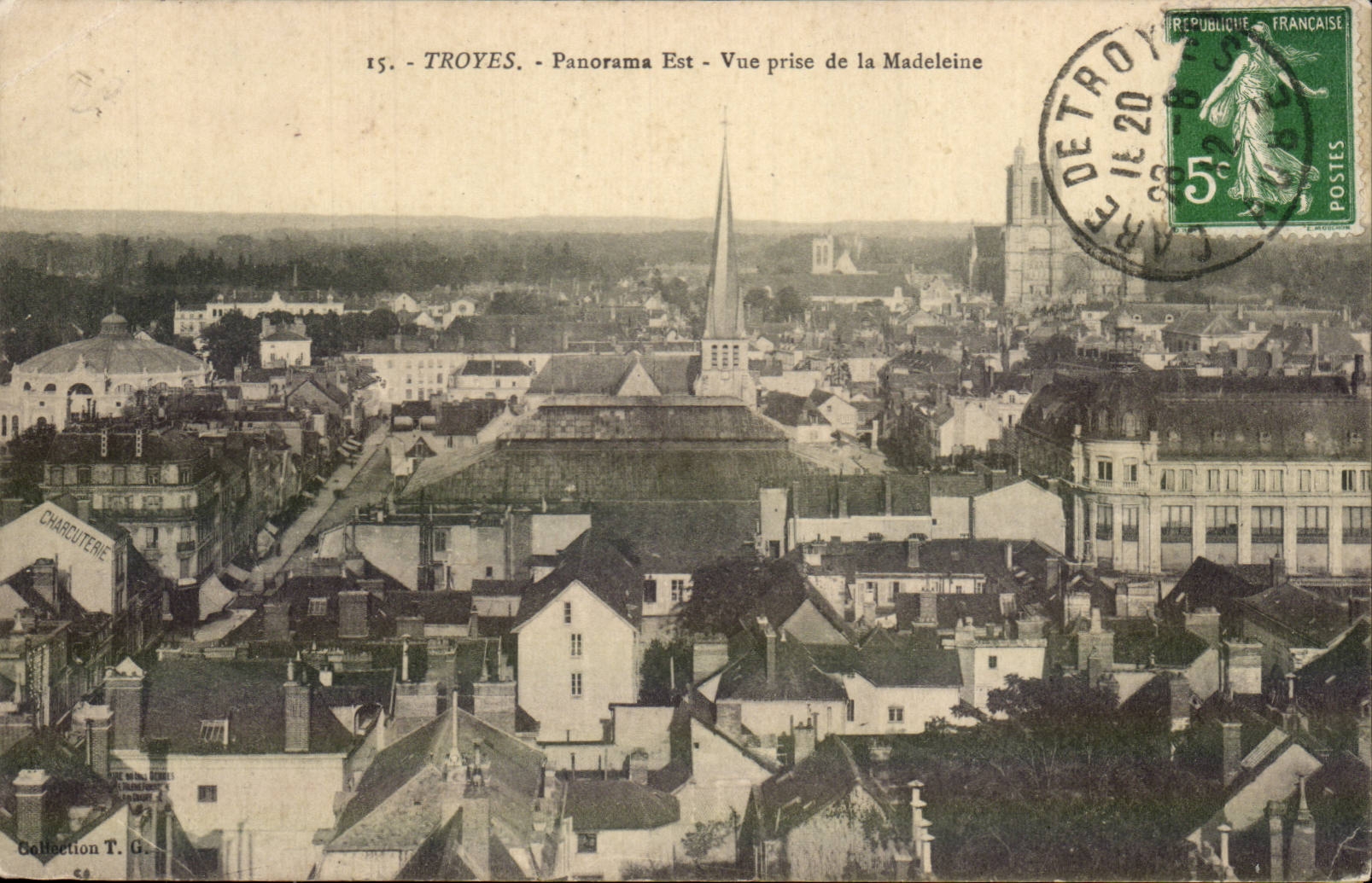Troyes - Panorama Est - Vue prise de la Madeleine