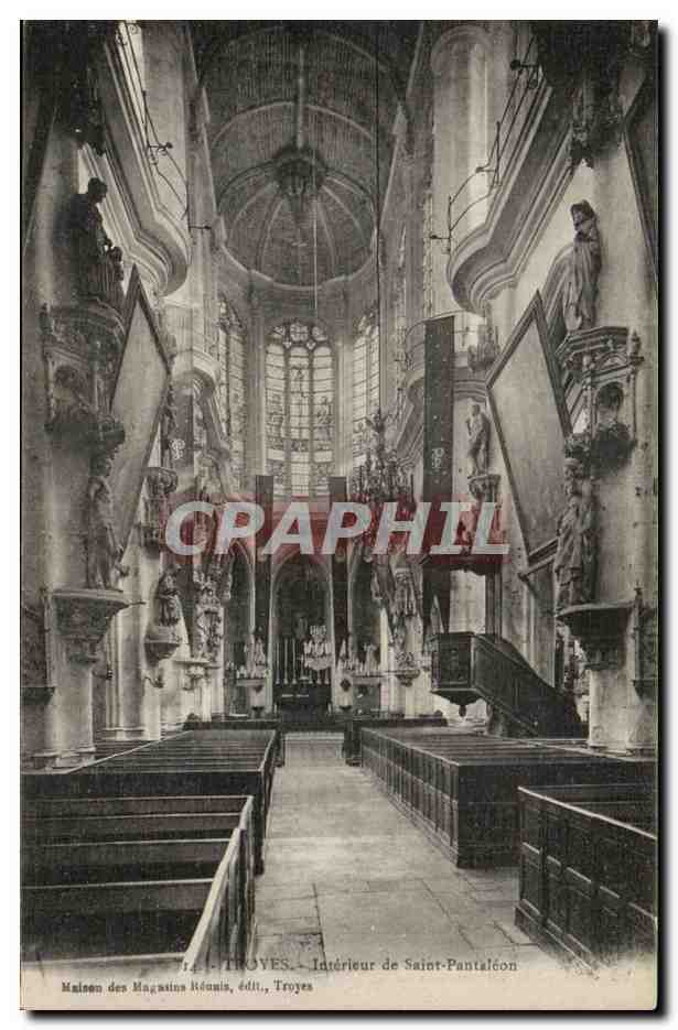 Troyes CPA Interieur du Saint pantaleon