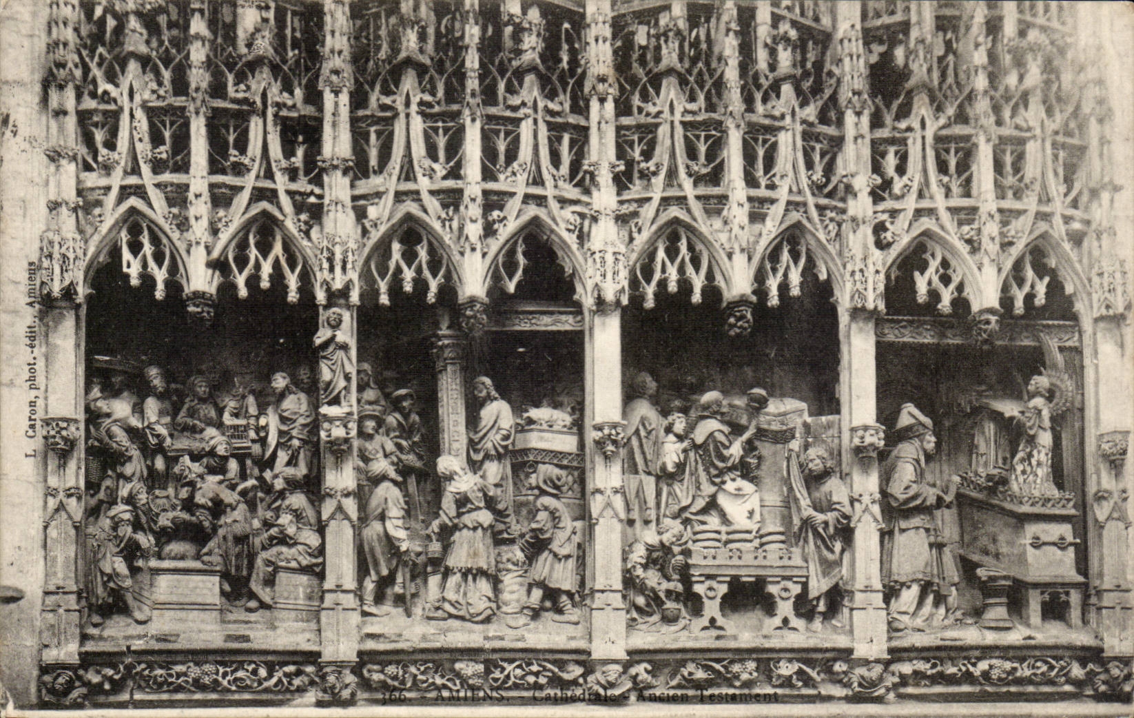 CPA Cathedrale Amiens Cathedrale Ancien Testament