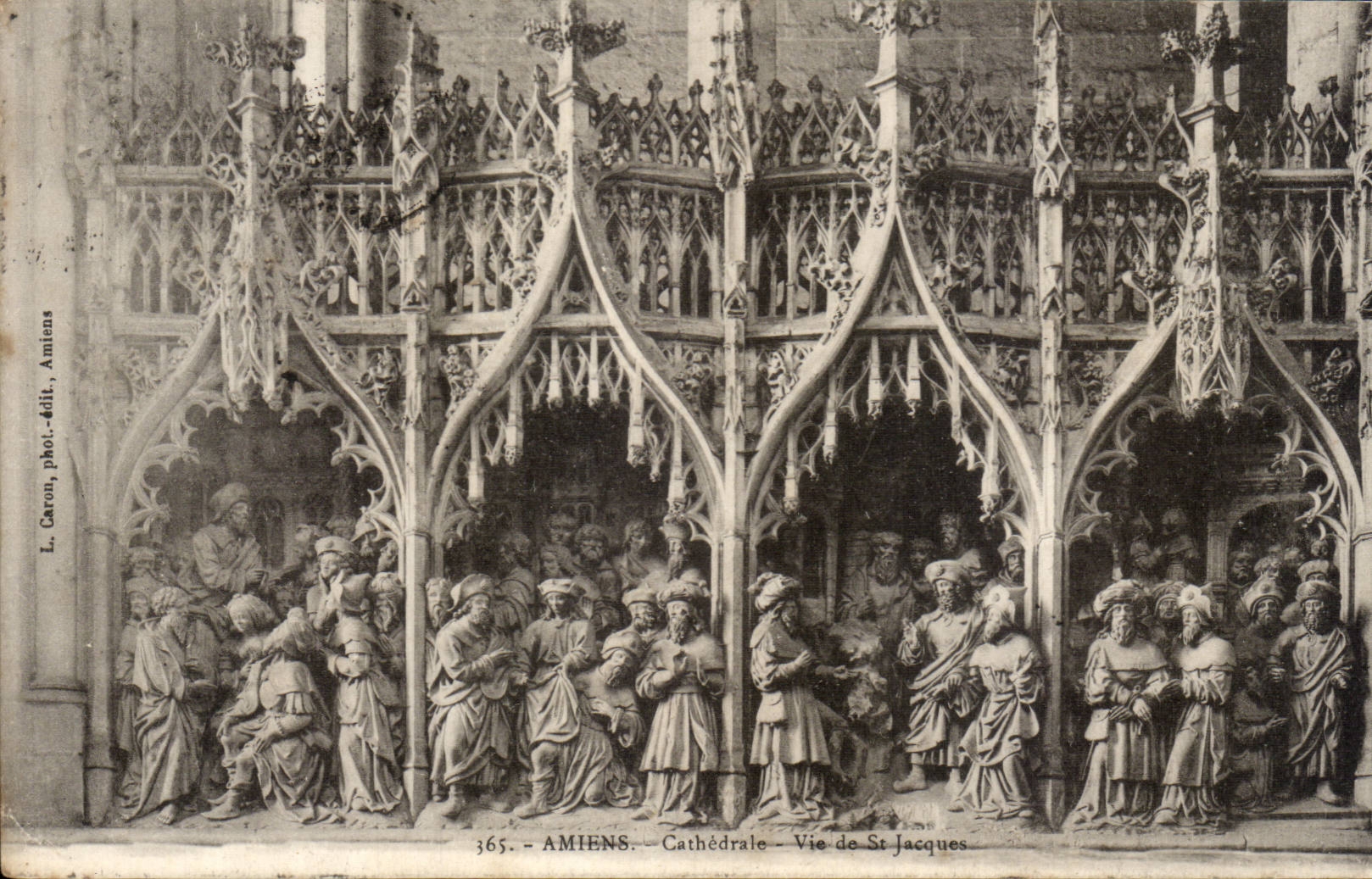 CPA Cathedrale Amiens Cathedrale Vie de St Jacques