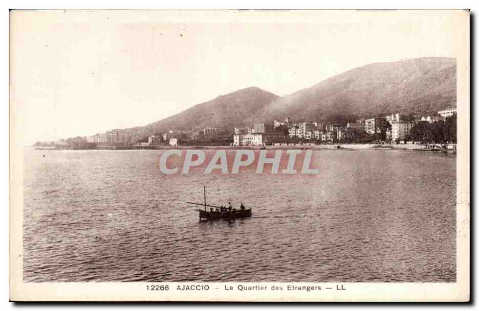 CPA Ajaccion Le quartier des etrangers Corse Corsica