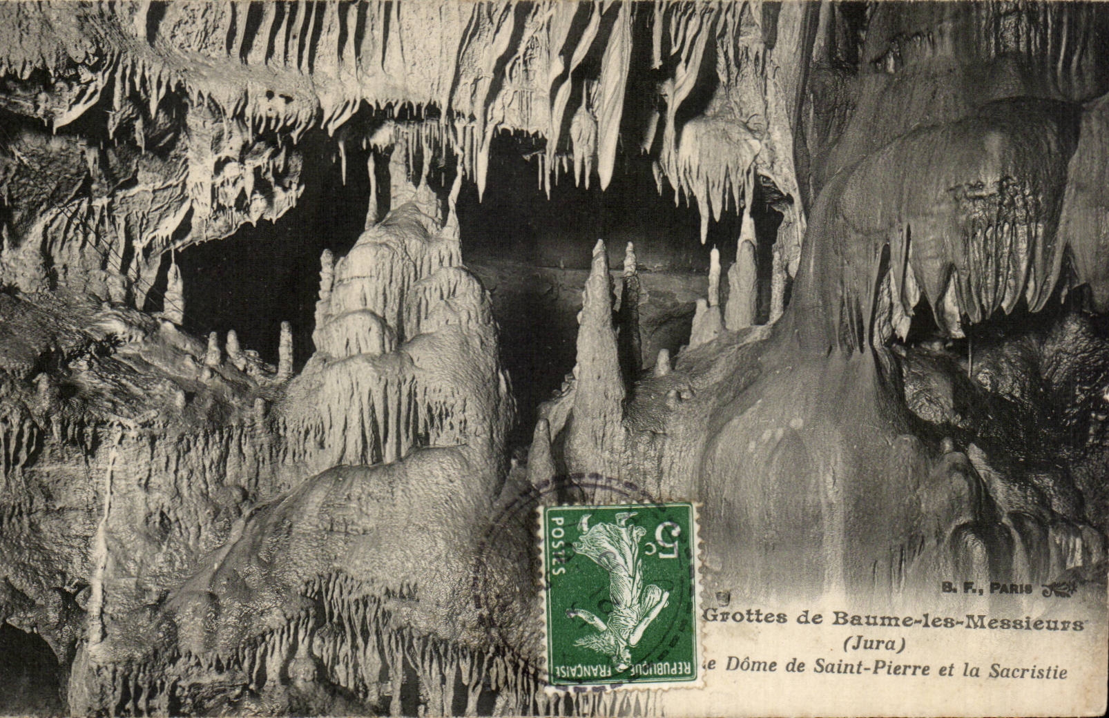 Grottes de Baume-les-Messieurs (Jura) — Dôme de Saint-Pierre et la Sacristie — B.F., Paris