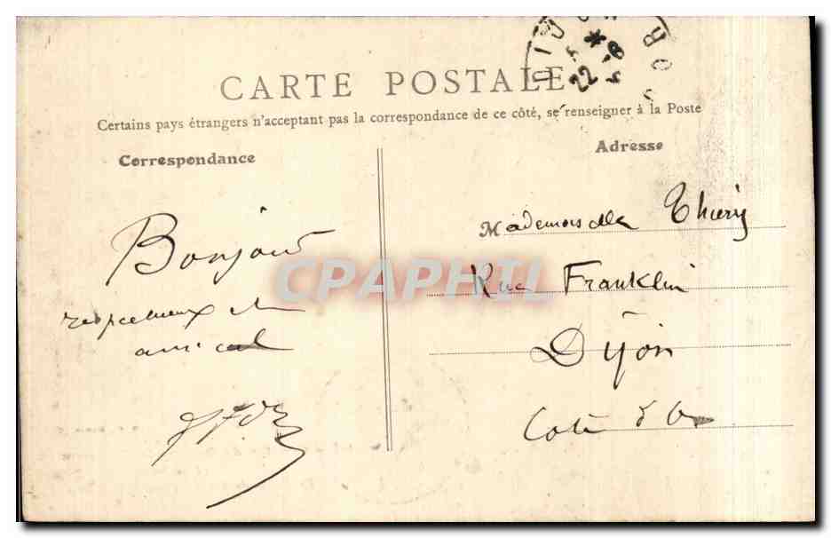Grottes de Baume-les-Messieurs (Jura) — Dôme de Saint-Pierre et la Sacristie — B.F., Paris — Verso