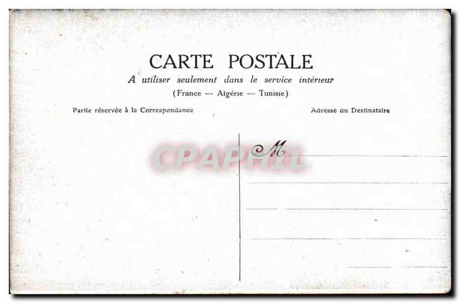 CPA Paris Inondations Janvier 1910 Crues de la Seine Gare Saint Lazare Cour de Rome — Rückseite