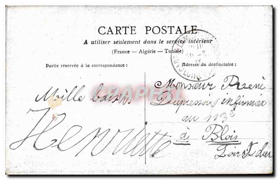 CPA Paris Inondations Janvier 1910 Crues de la Seine Gare des Invalides — Rückseite