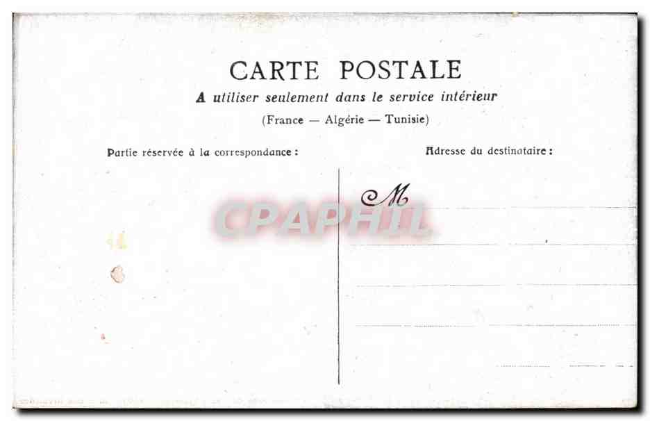 CPA Paris Inondations Janvier 1910 Crues de la Seine Gare des Invalides — Rückseite