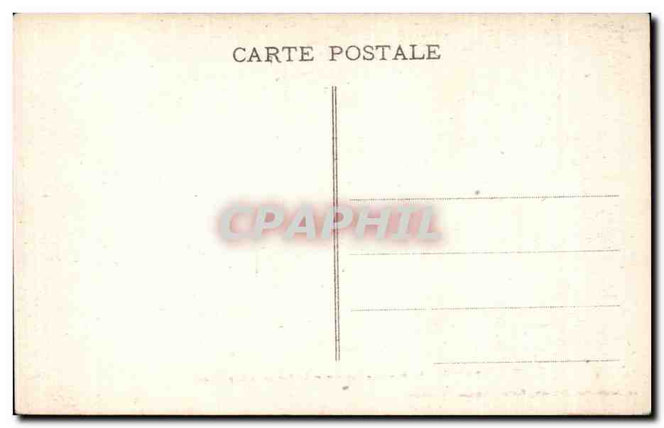 Troyes CPA La fontaine Argence et la rue de la Republique — Rückseite