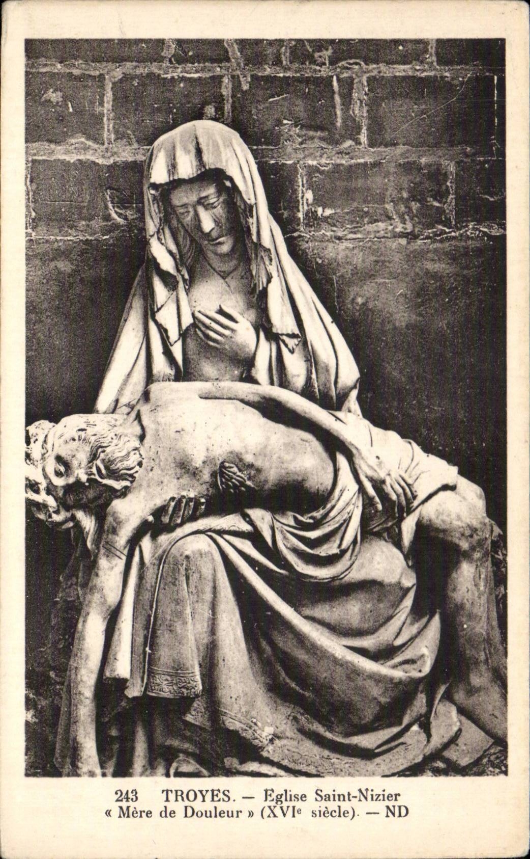 Troyes — Église Saint-Nizier — Mère de Douleur (XVIe siècle)