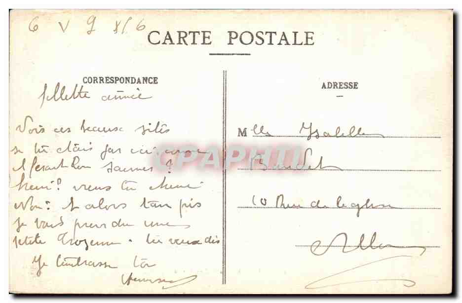 Troyes CPA la vallee suisse — Rückseite